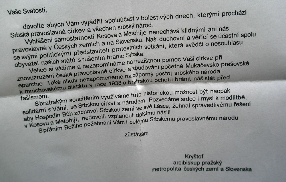 Tentýž dopis z blízka